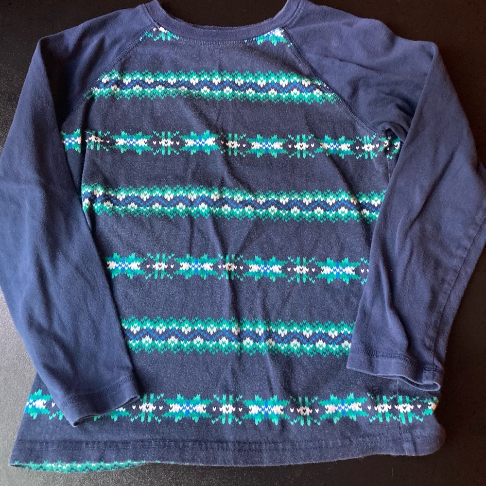 Navy “Snowflakes” Boy Shirt